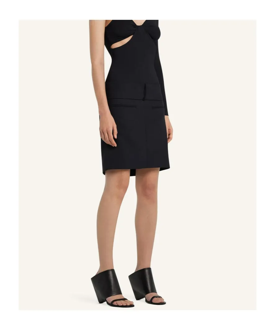 Oblique Mini Skirt
