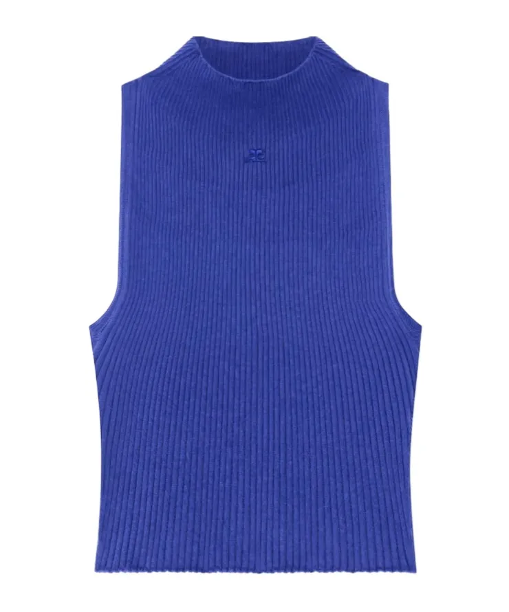 Mock-Neck Tank Top
