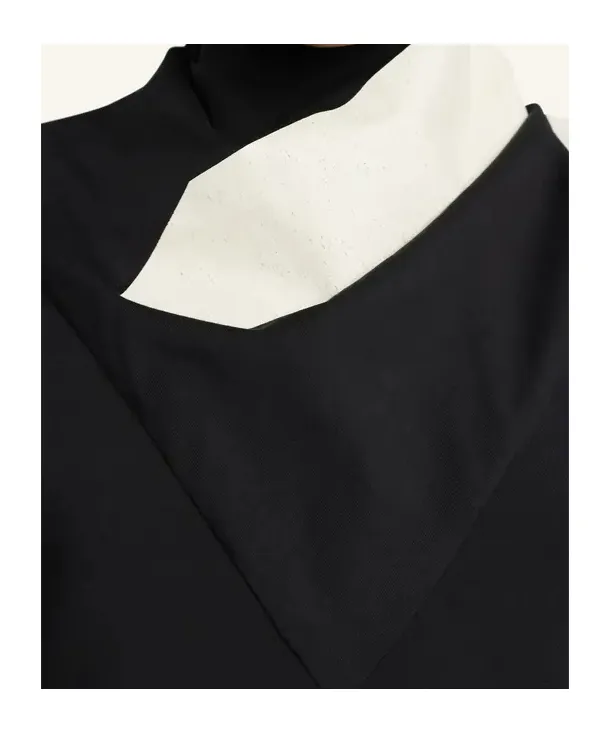Panelled-Scarf Top