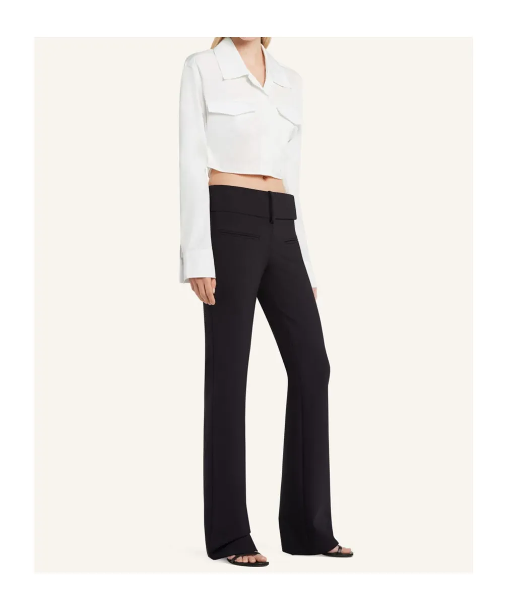 Cropped Poplin Shirt