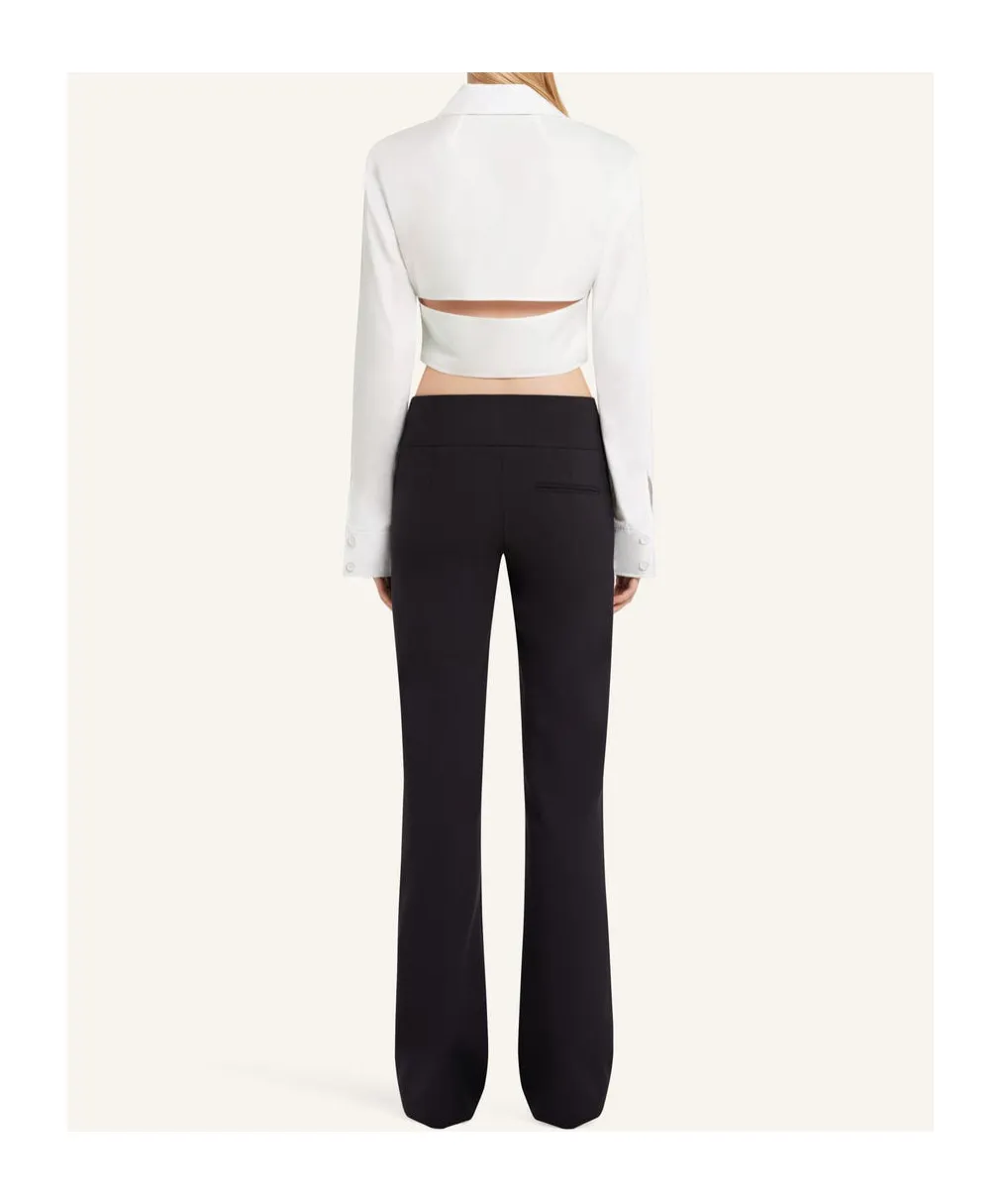 Cropped Poplin Shirt