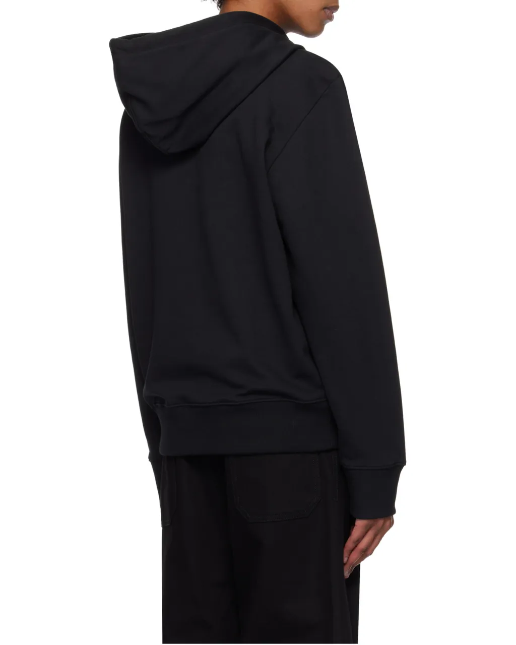 Buttoned Drawstring Hoodie