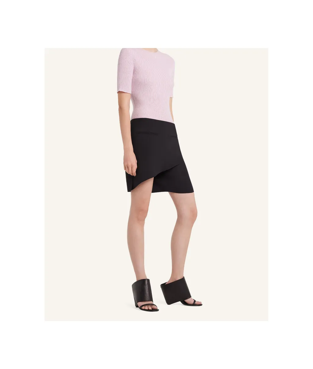 Logo Embroidered Ribbed-Knit Top