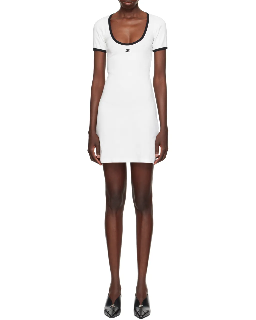 Holistic Contrast Mini Dress