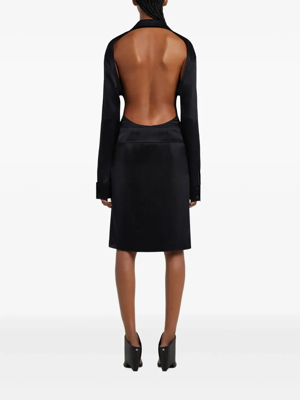 Infinity Asymmetric Satin Skirt