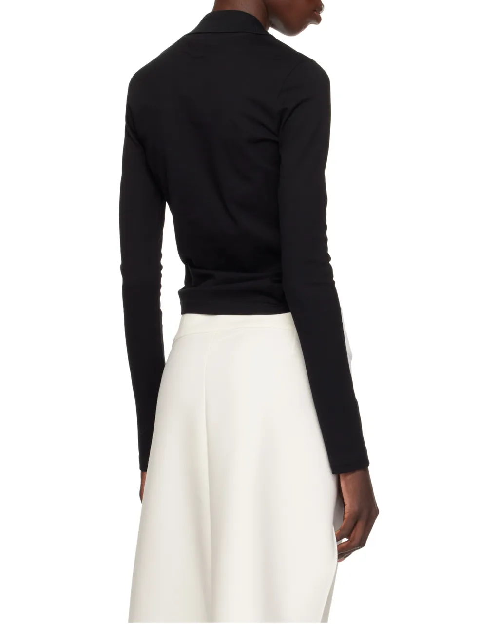 Twist Pique Cropped Polo