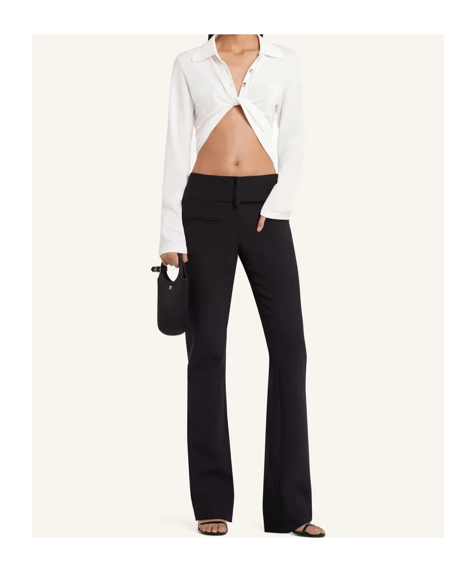 Twist Pique Cropped Polo