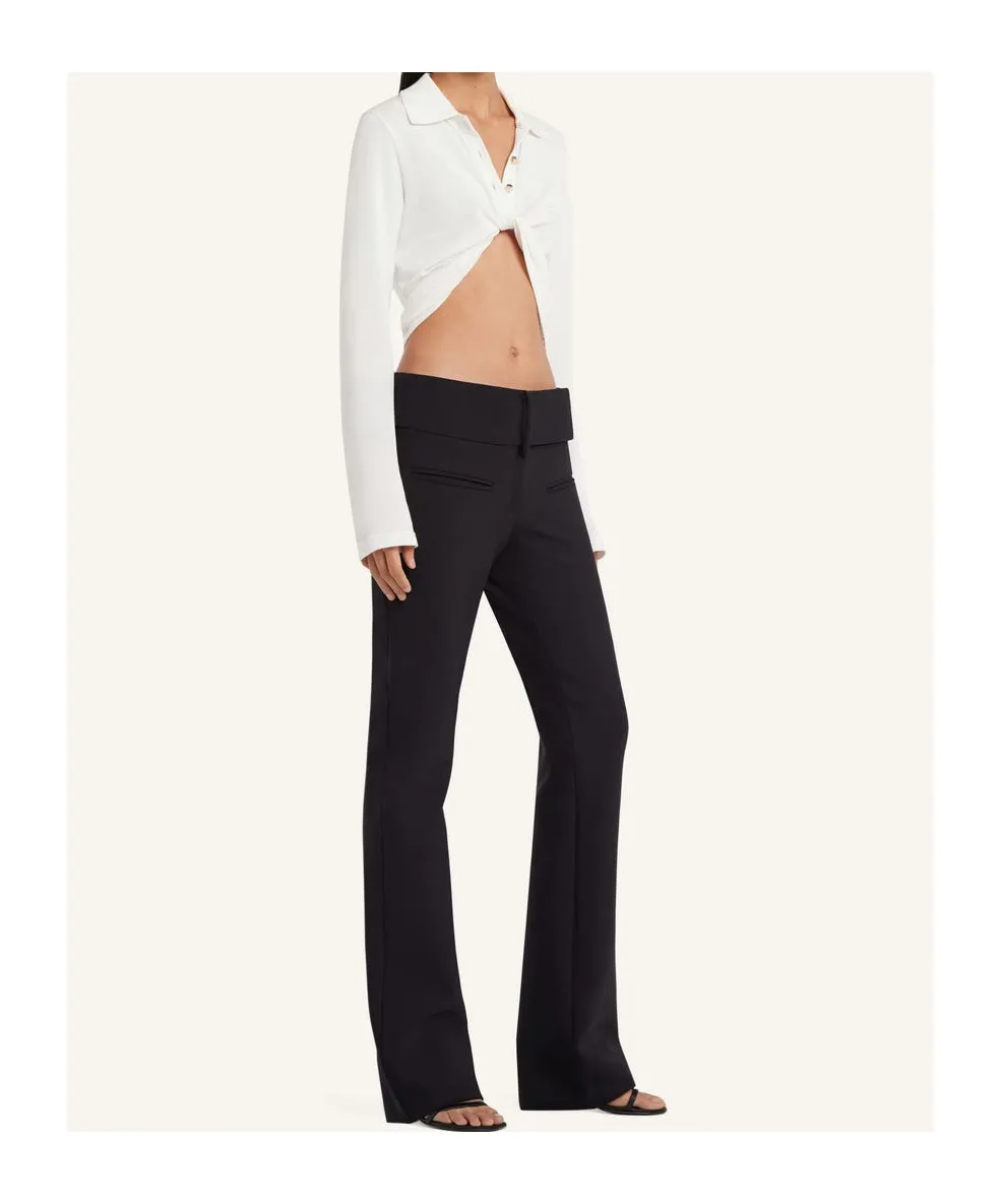 Twist Pique Cropped Polo