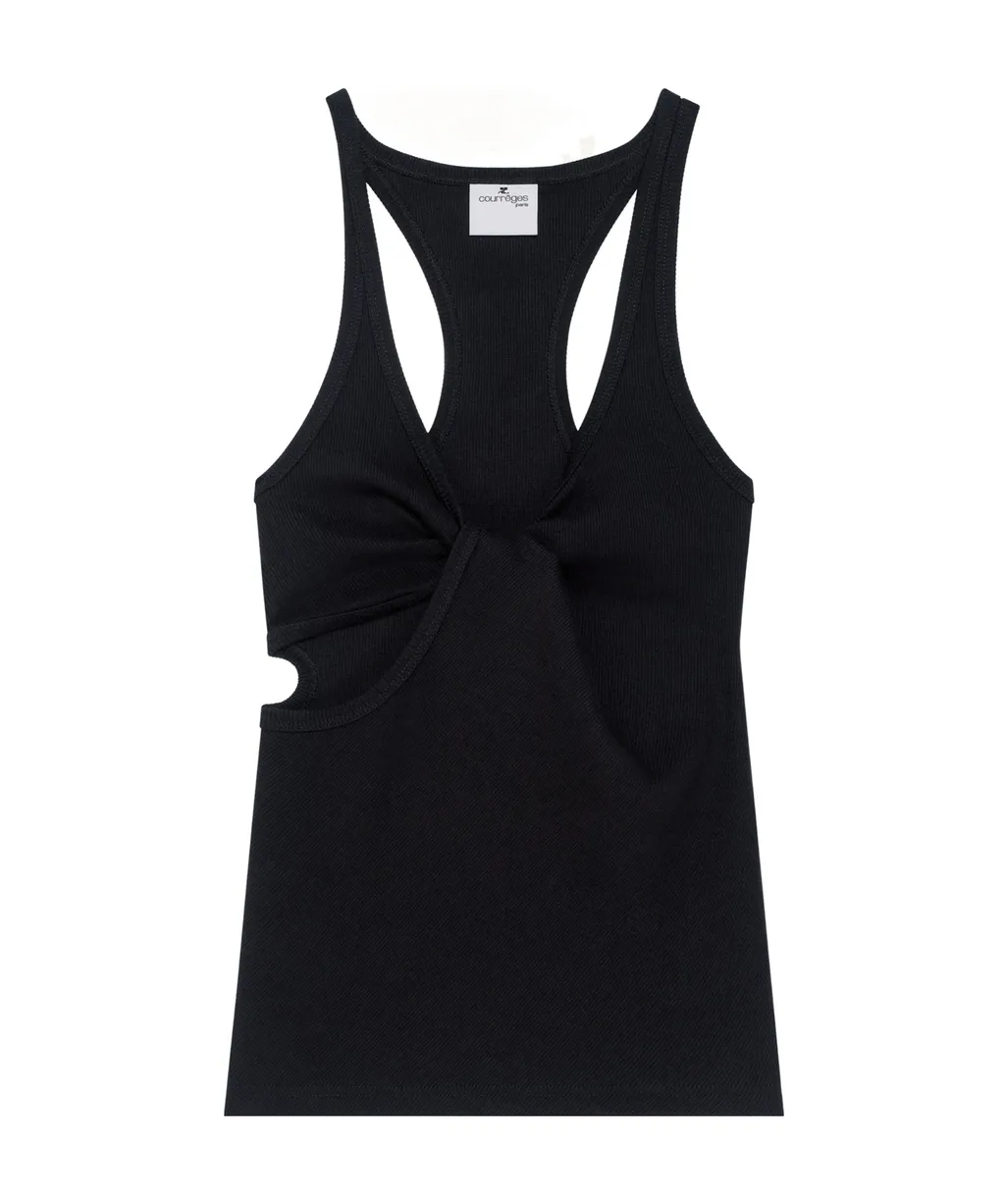 Twist 90's Rib Tank Top