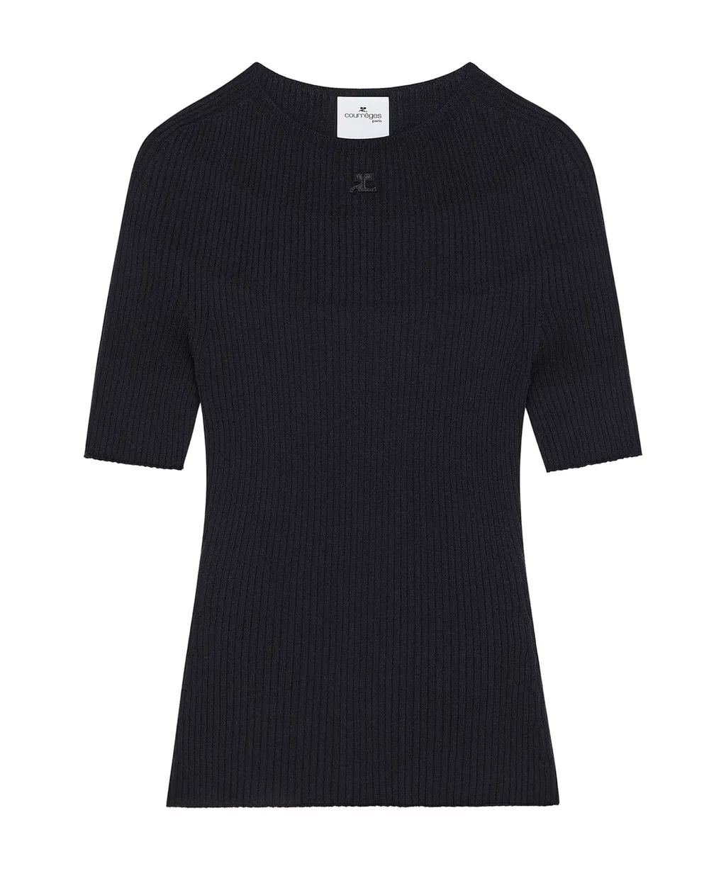 Fine-Ribbed Jumper