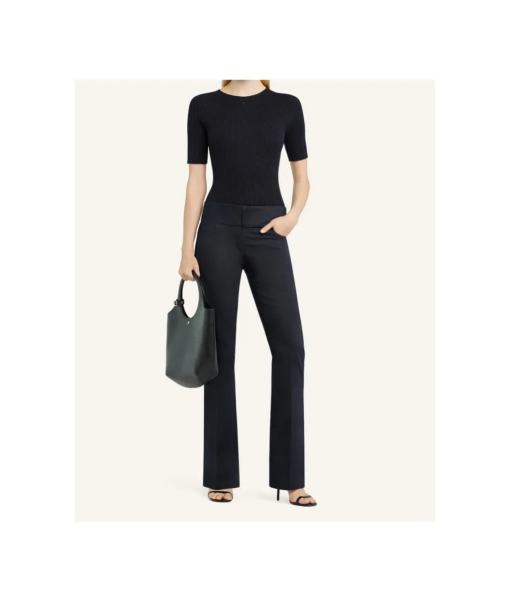 Fine-Ribbed Jumper