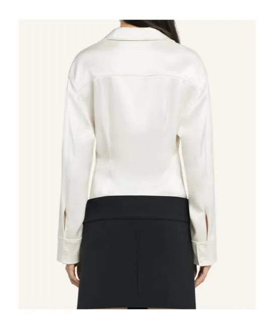 2-Pocket Satin Shirt