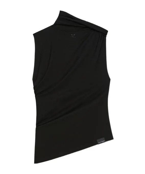 Sleeveless Draped Top