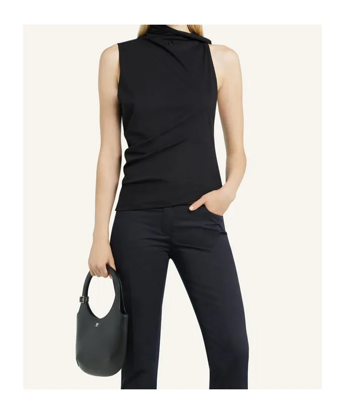 Sleeveless Draped Top