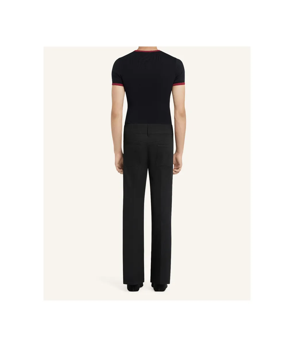 Signature Contrast Logo Embroidered T-Shirt