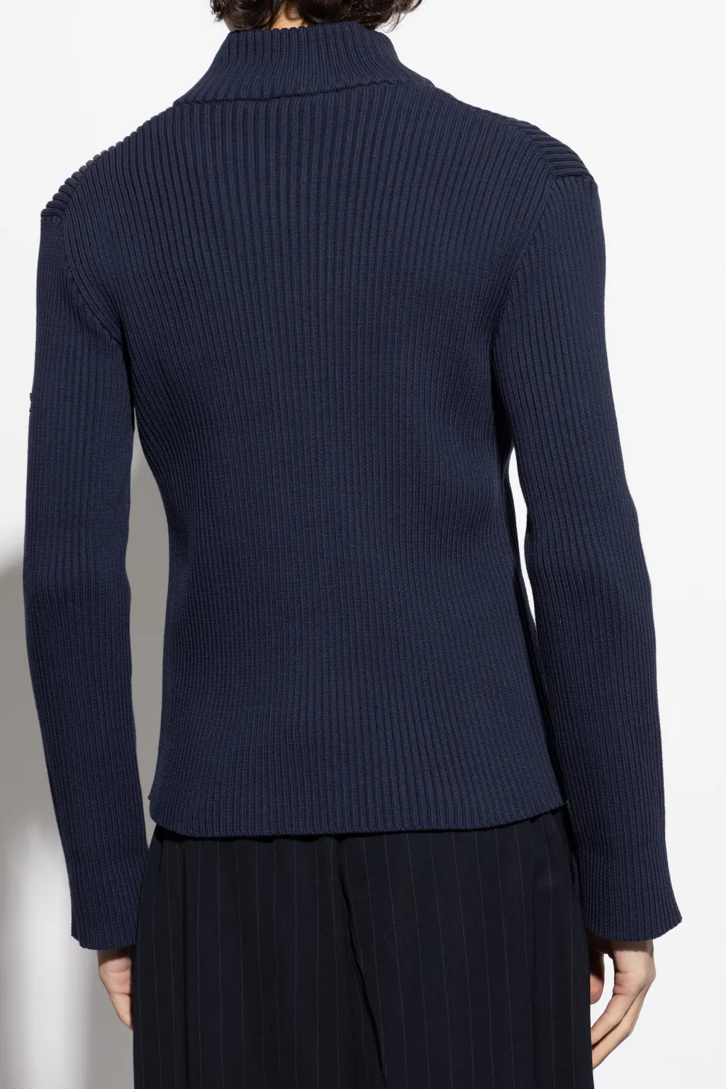 Zip-Up Knitted Cardigan