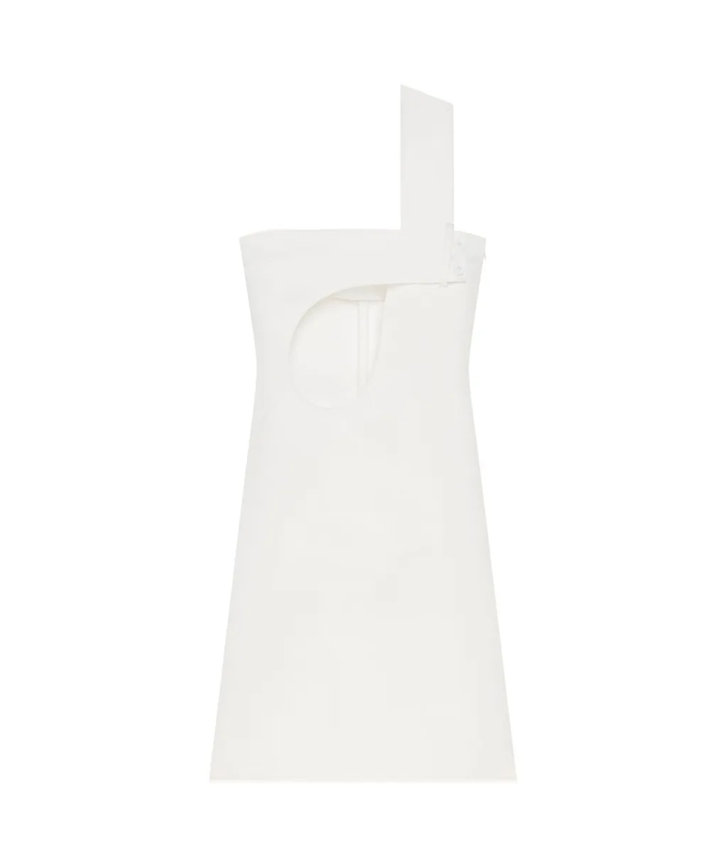 Cut-Out Satin Dress