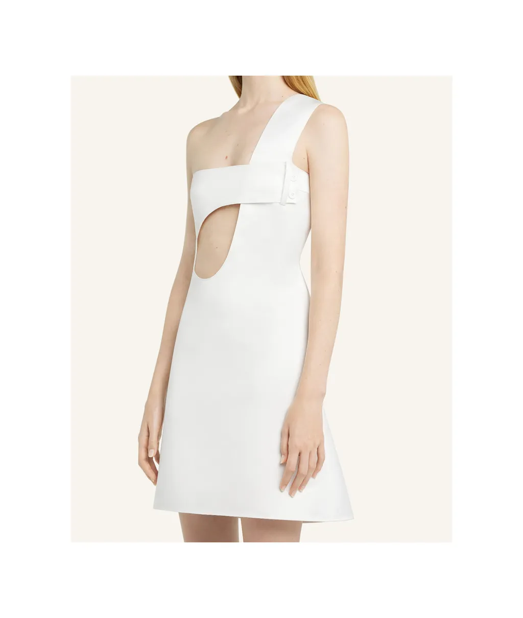 Cut-Out Satin Dress