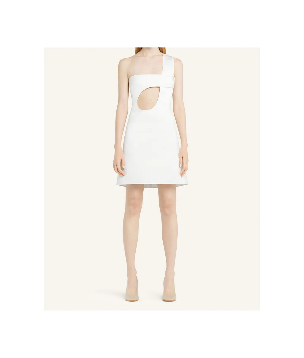 Cut-Out Satin Dress