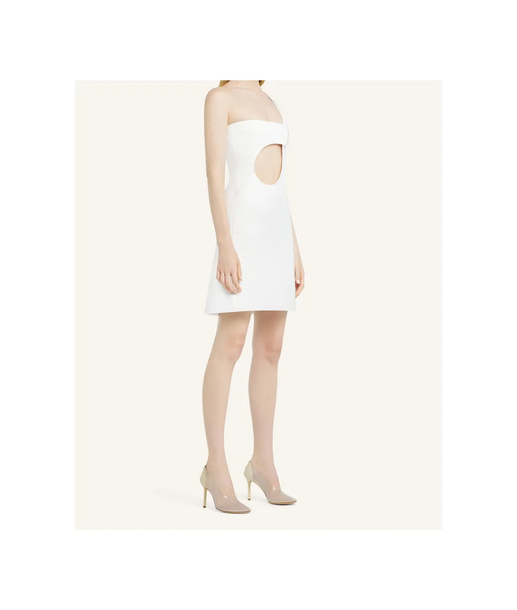 Cut-Out Satin Dress