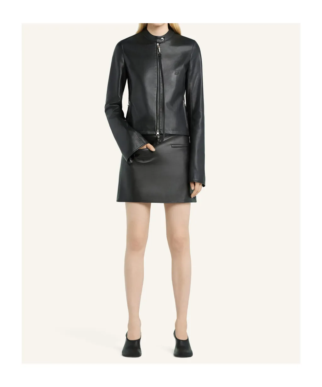 Heritage Leather Mini Skirt