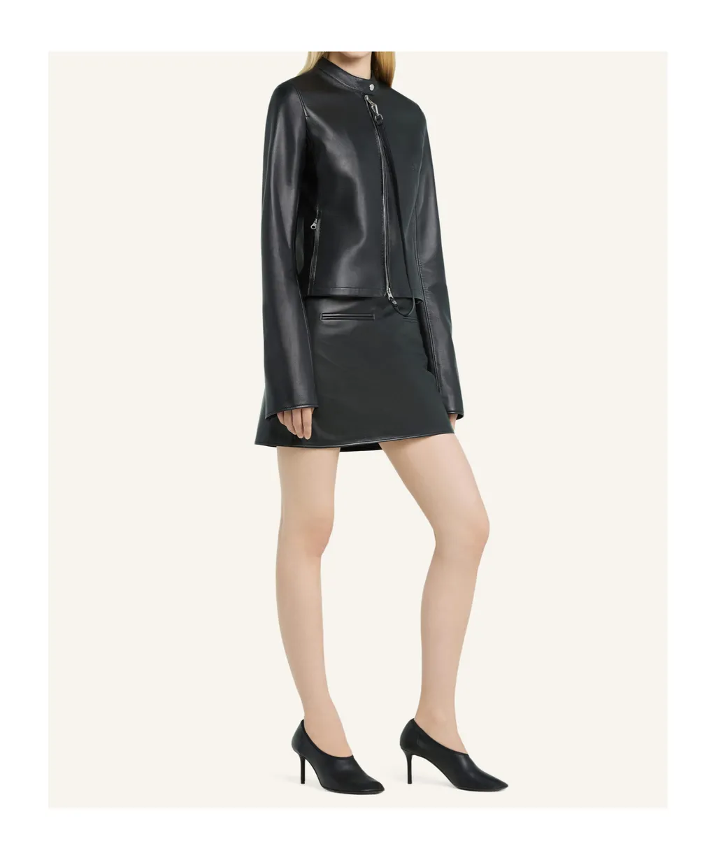 Heritage Leather Mini Skirt