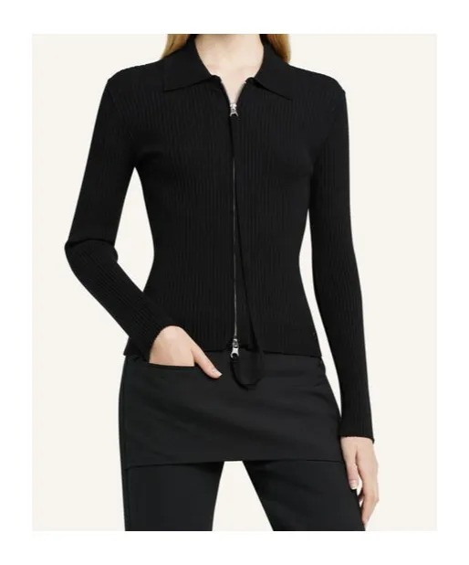 Zip-Up Cardigan