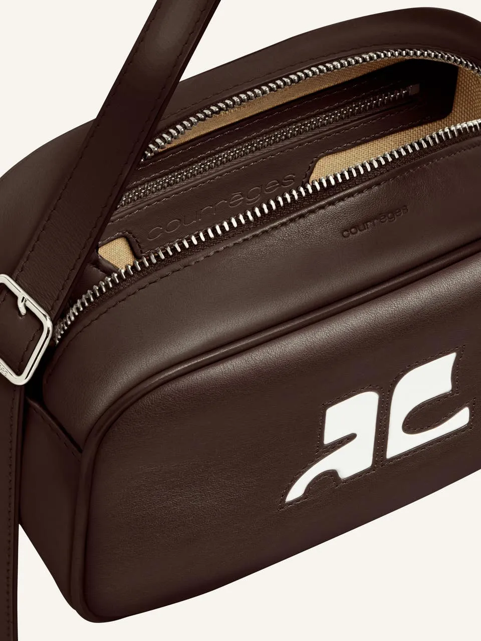 Reedition Logo Patch Zip-Up Shoulder Bag