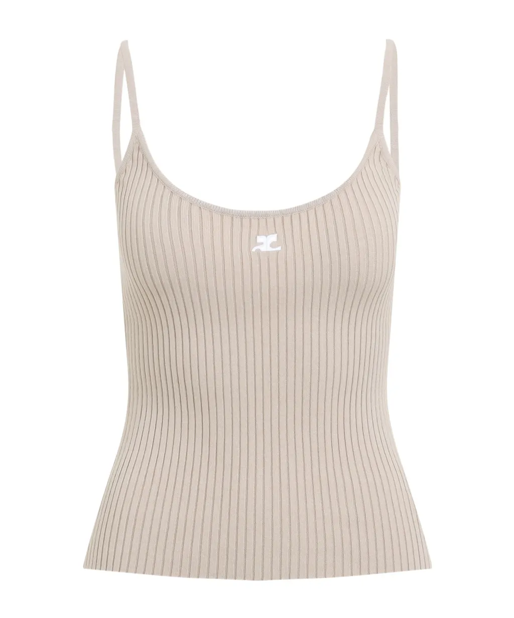 Ribbed-Knit Tank Top