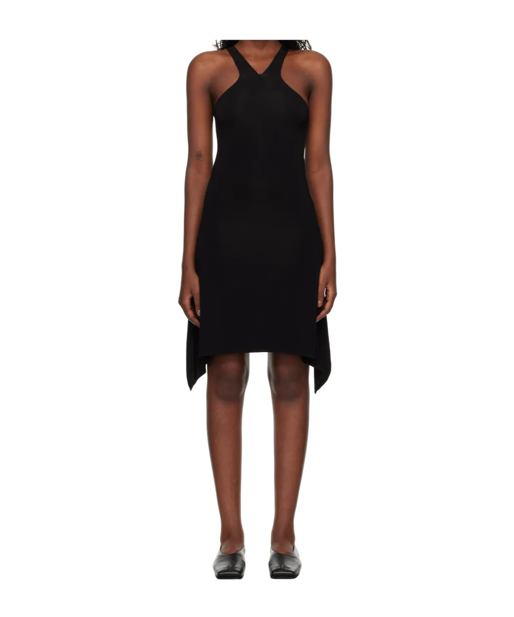 Criss-Cross Jersey Mini Dress