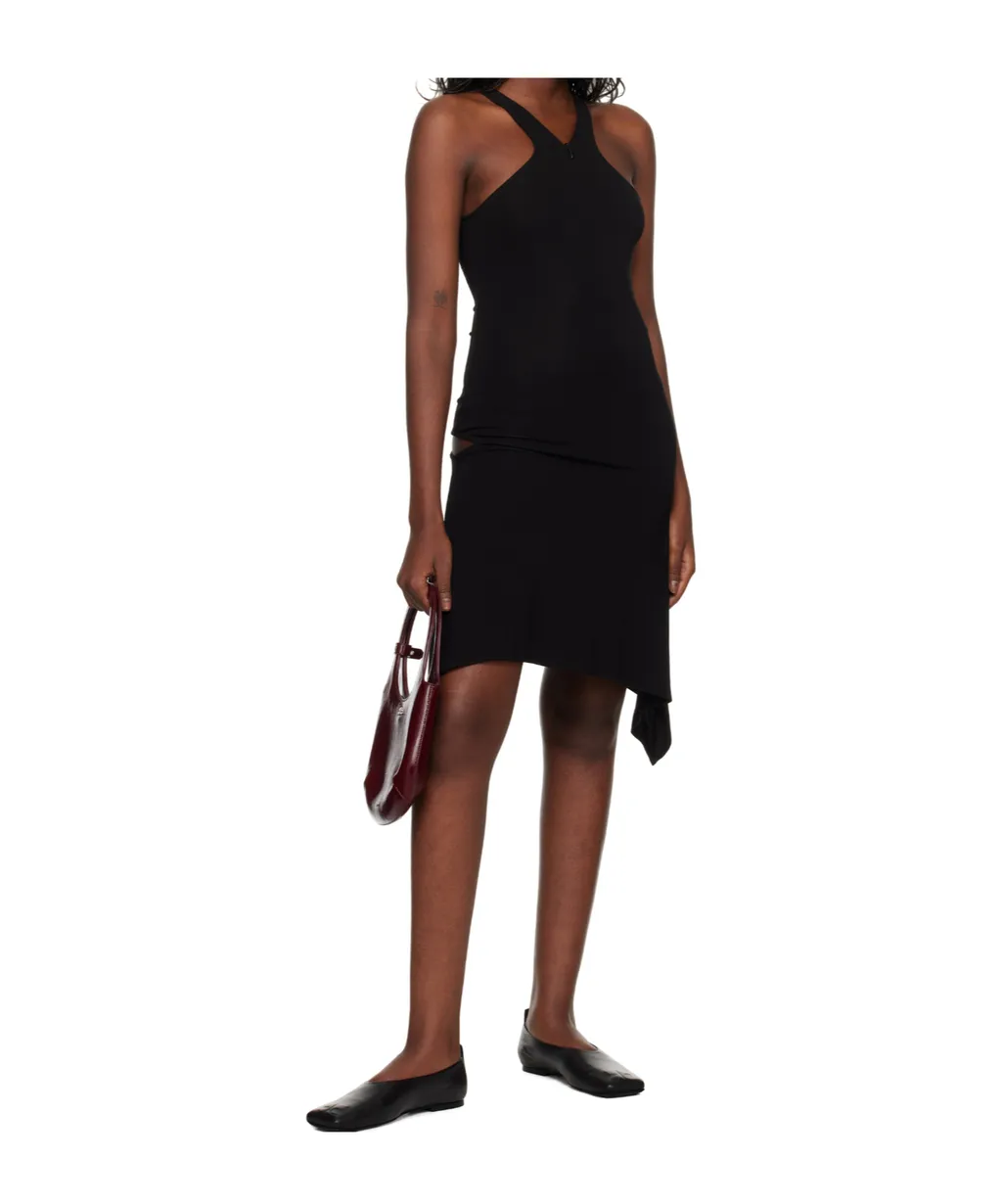 Criss-Cross Jersey Mini Dress