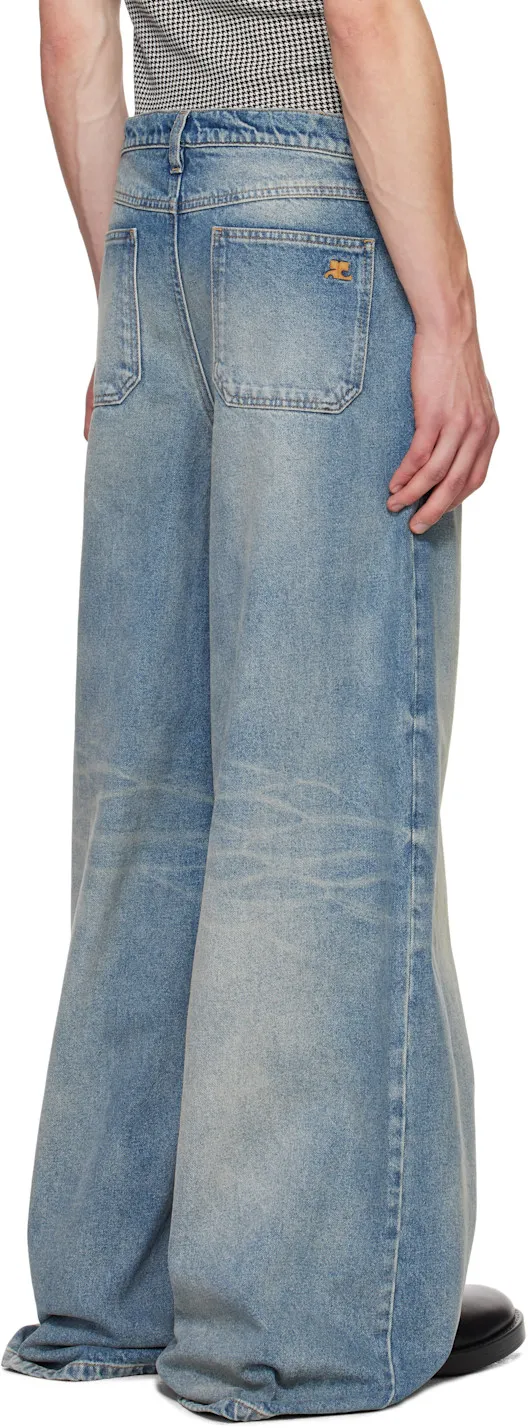 Mid-Rise Wide-Leg Jeans