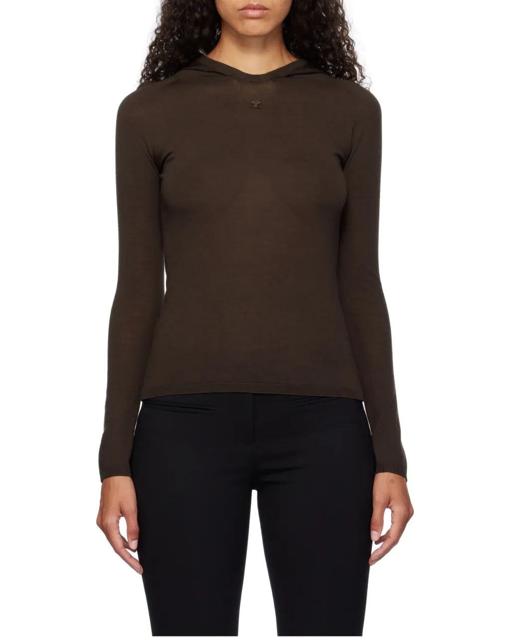 Hooded Knitted Top