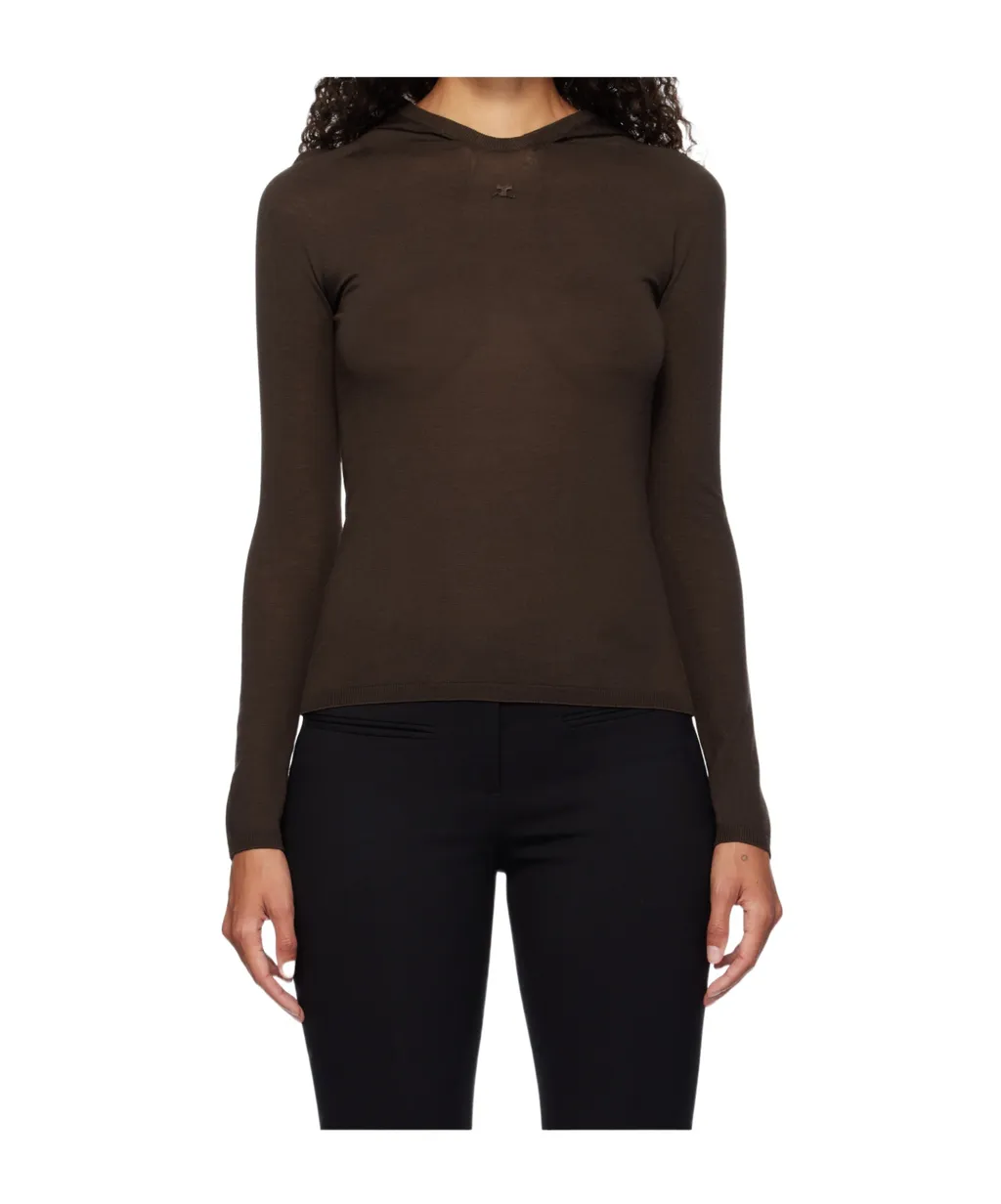 Hooded Knitted Top