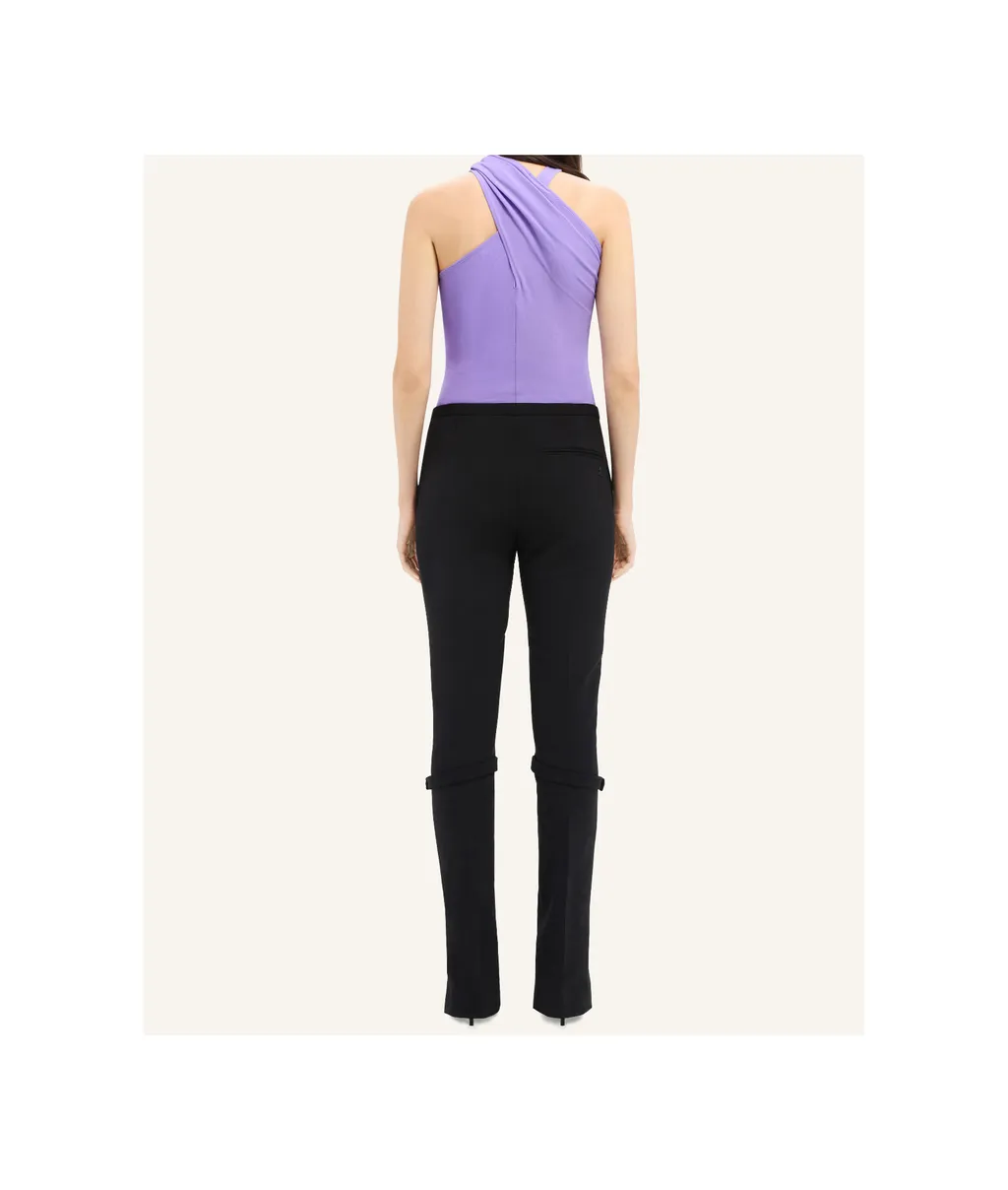 Zip Wool Blend Pants