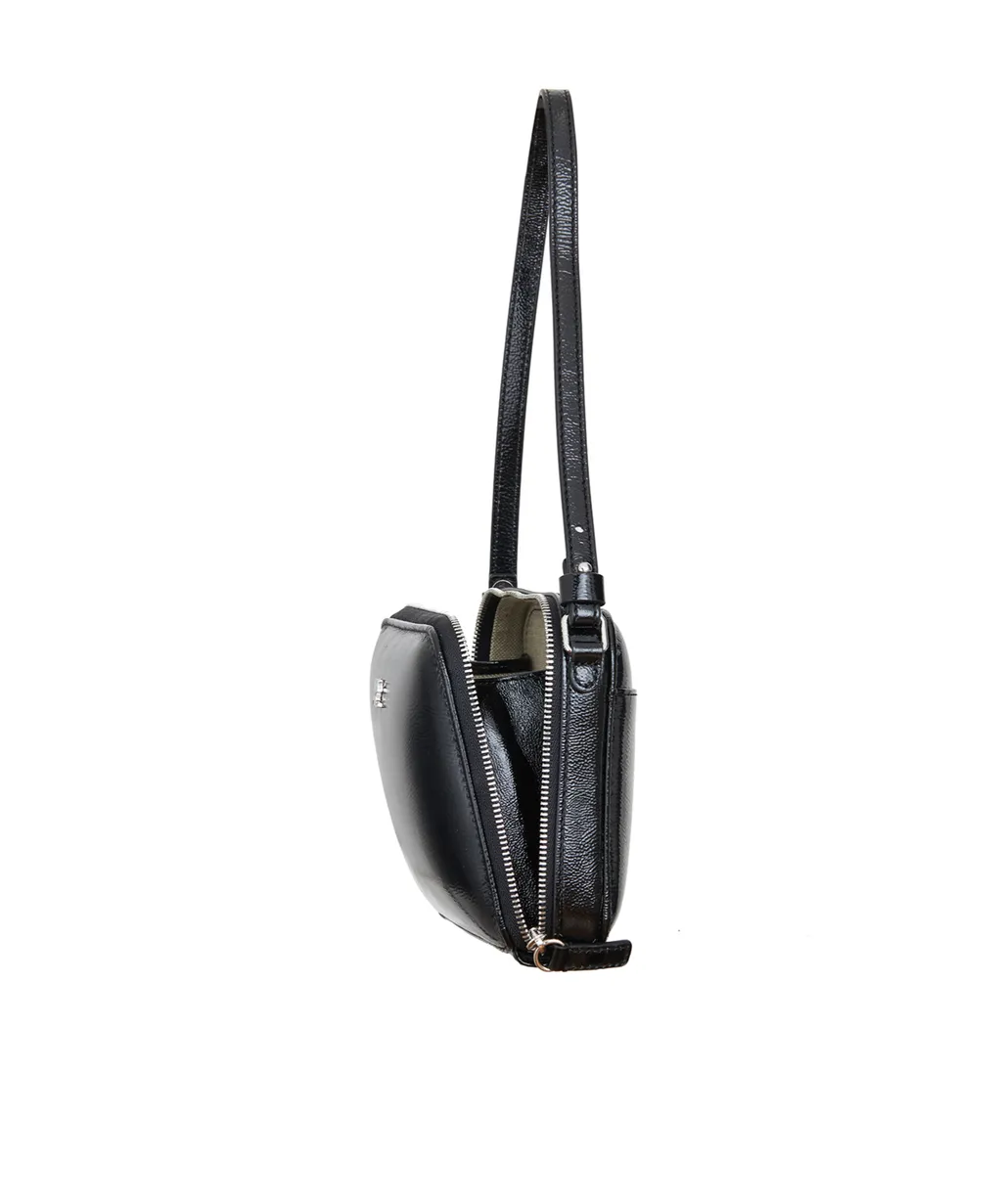 Zippered Shoulder Bag