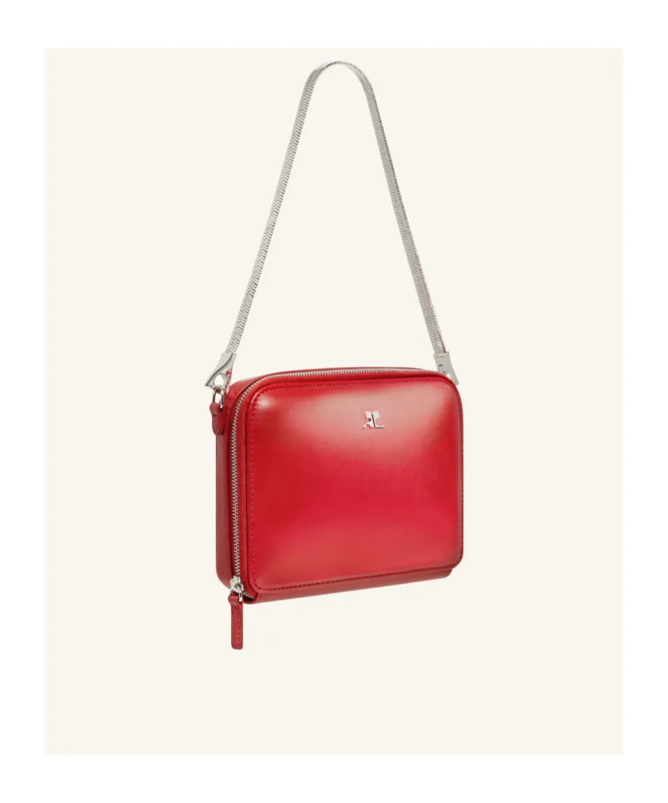 Cloud Logo Plaque Chained Shoulder Bag