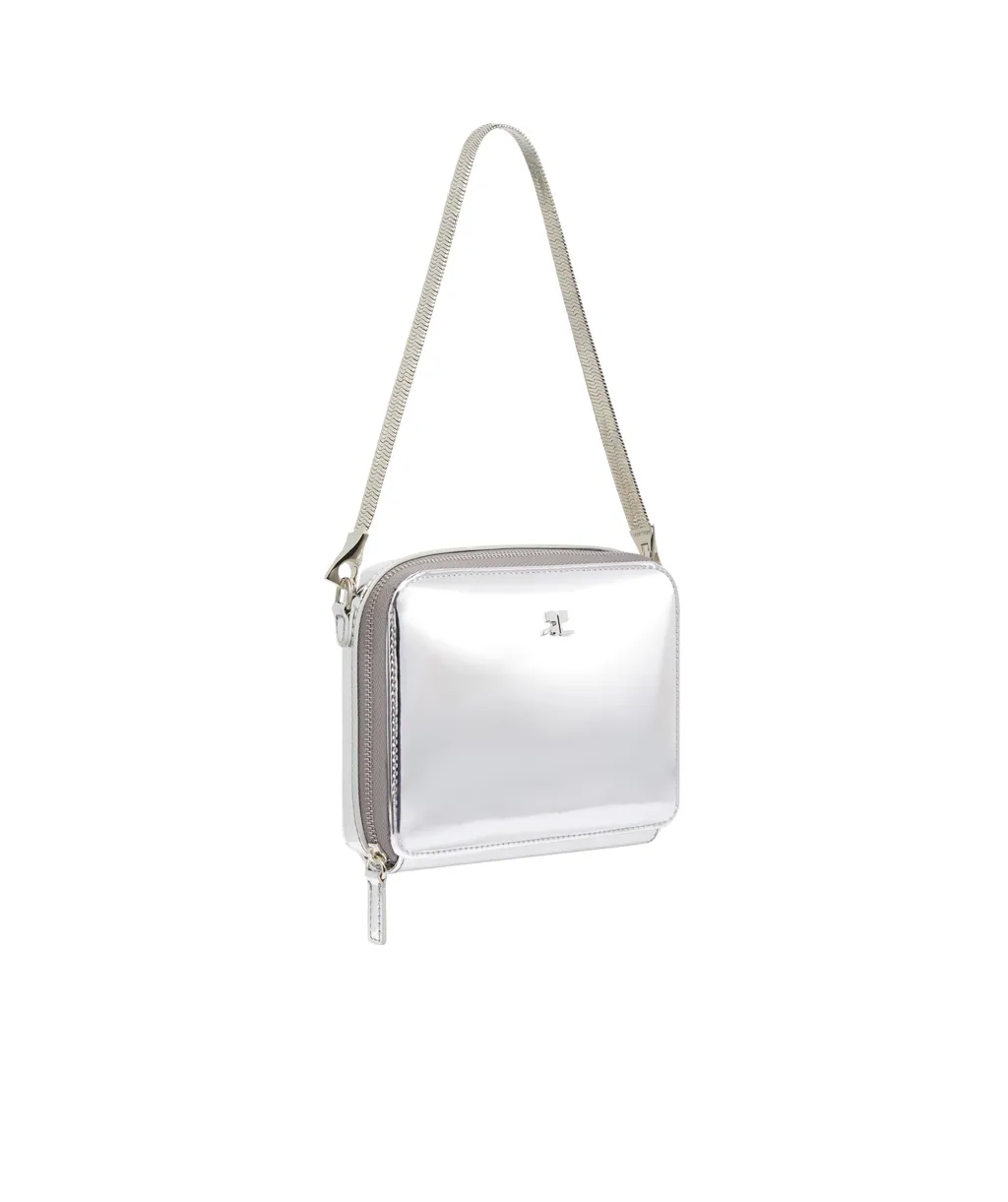 Cloud Chained Logo Plaque Shoulder Bag