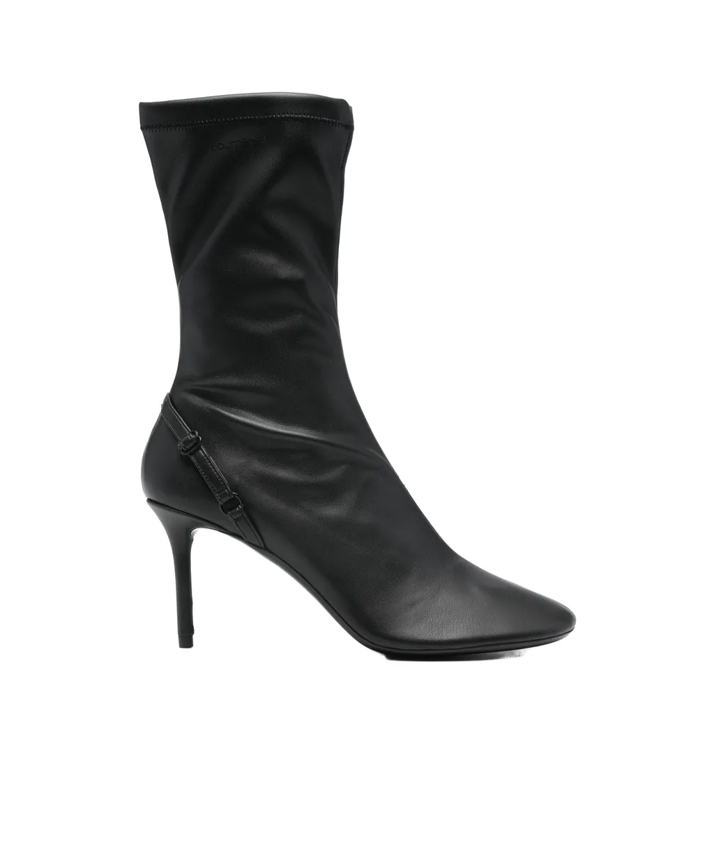 Oblique Zipped Boots