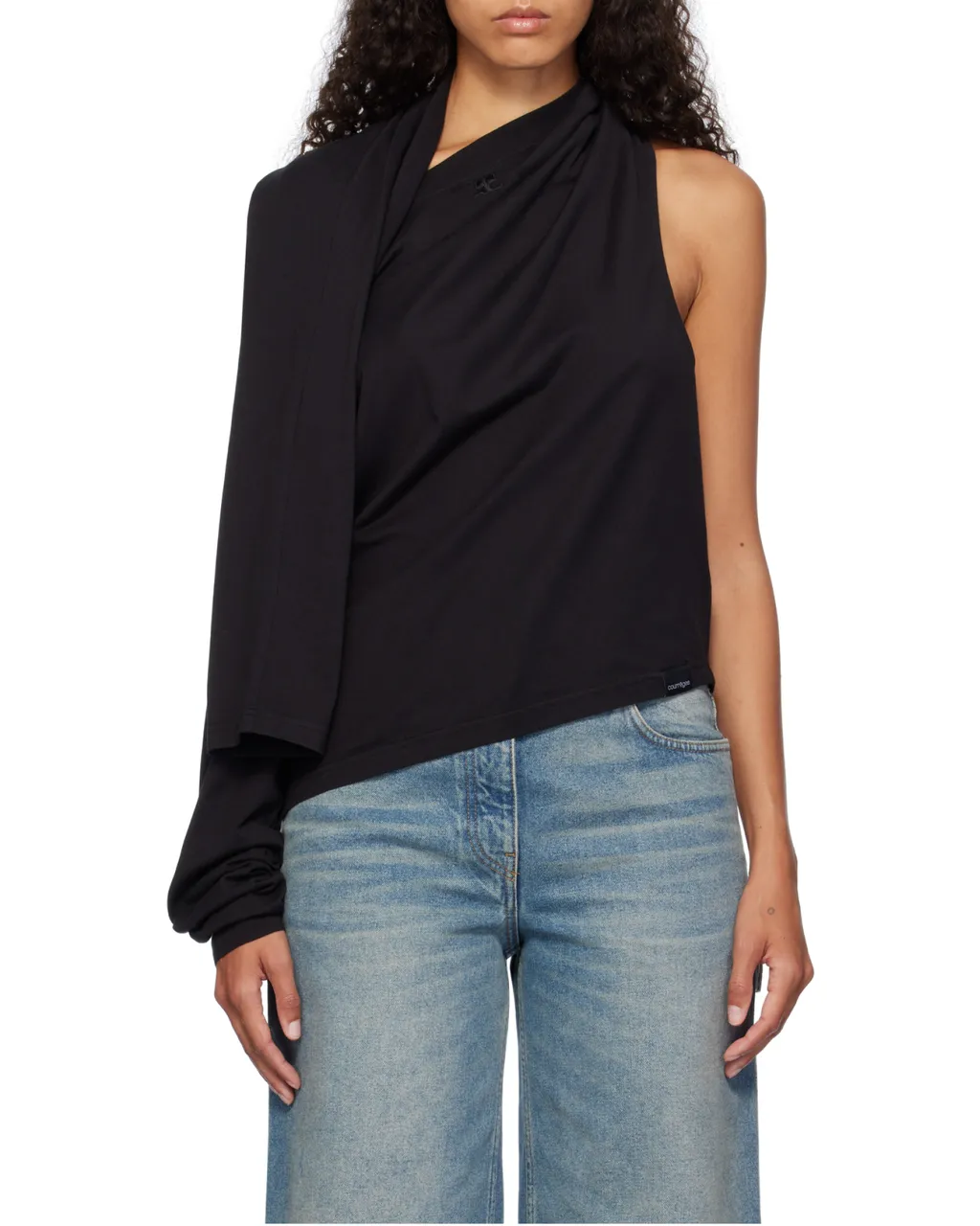 Asymmetric Off-Shoulder T-Shirt