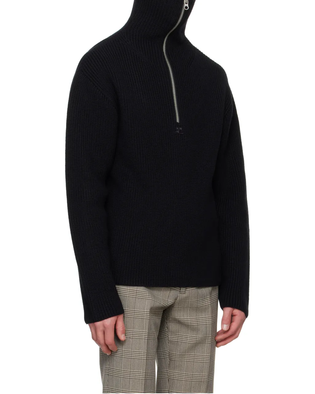 Ribbed Hooded Jumper
