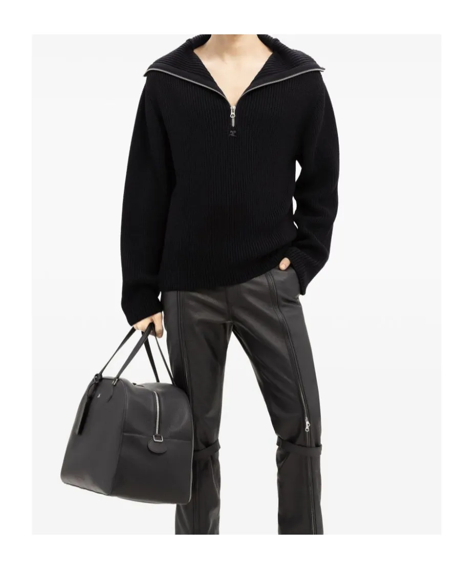 Ribbed Hooded Jumper