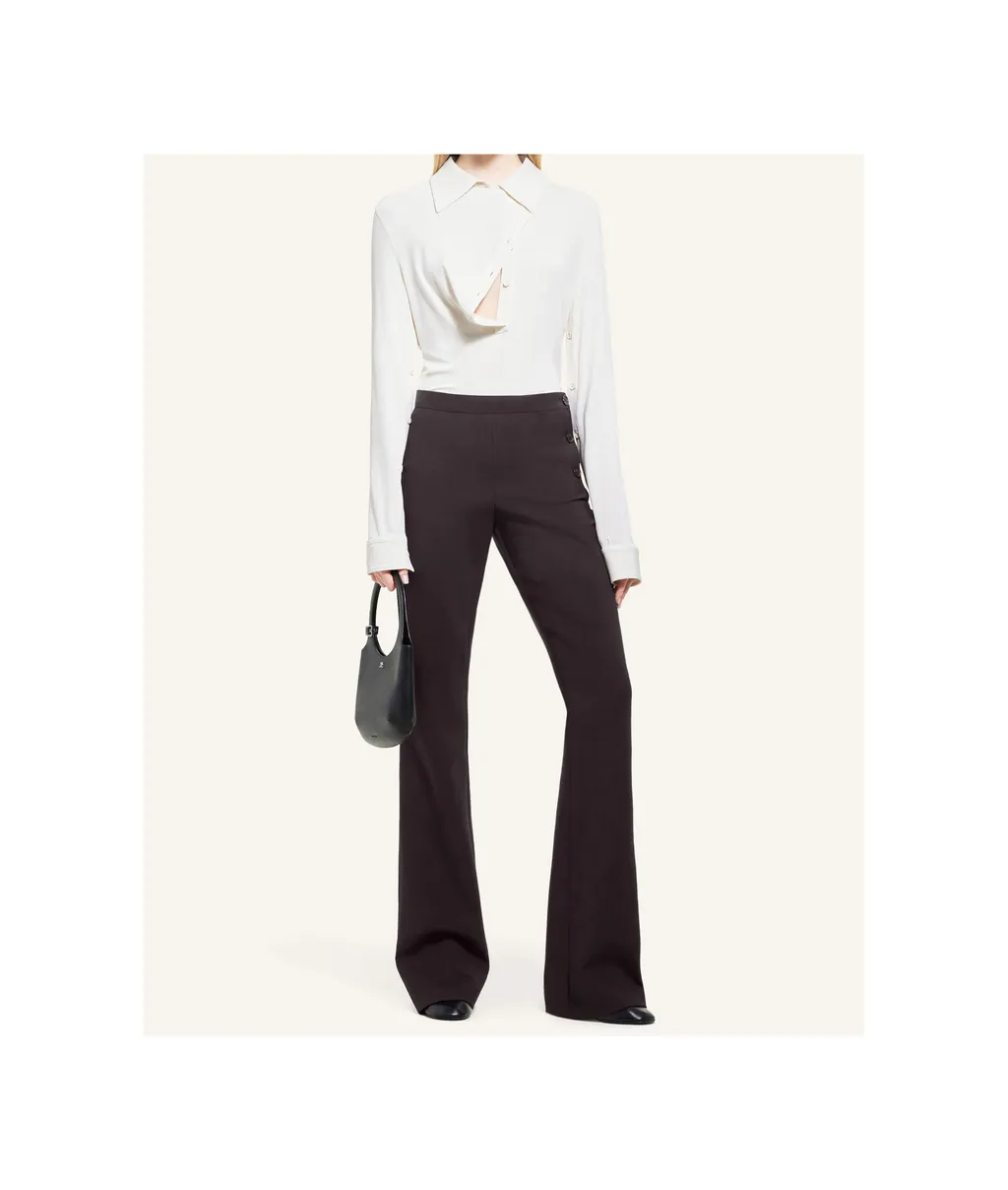 Oblique Tailored Flared Pants
