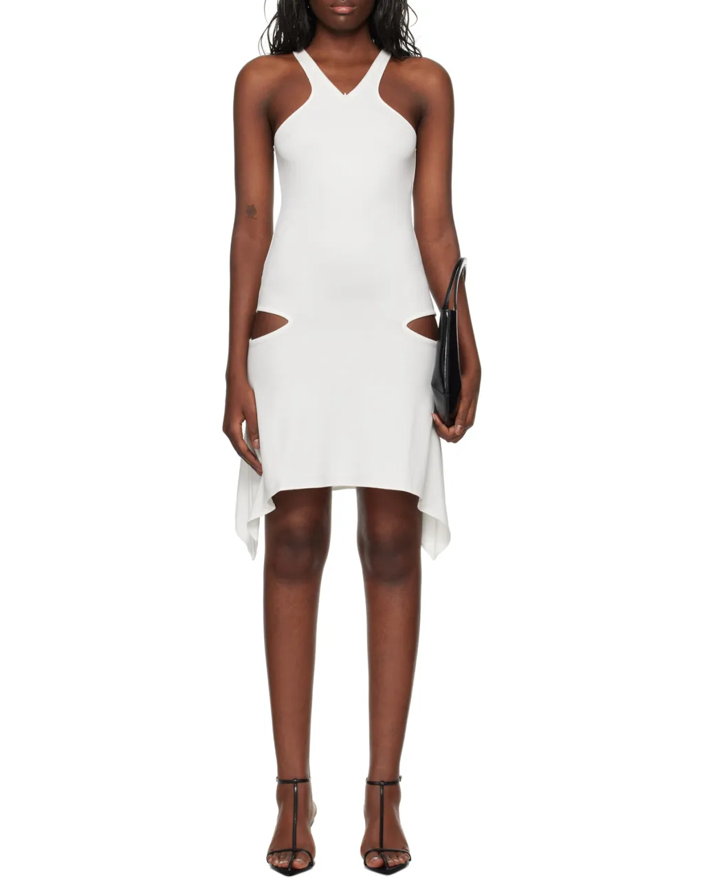 Cut-Out Jersey Mini Dress