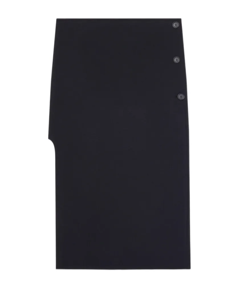 Oblique Tailored Midi Skirt