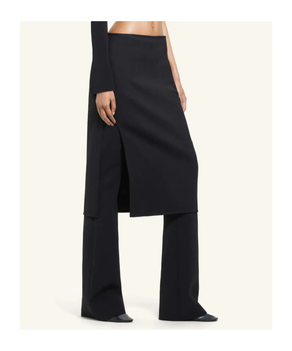 Oblique Tailored Midi Skirt