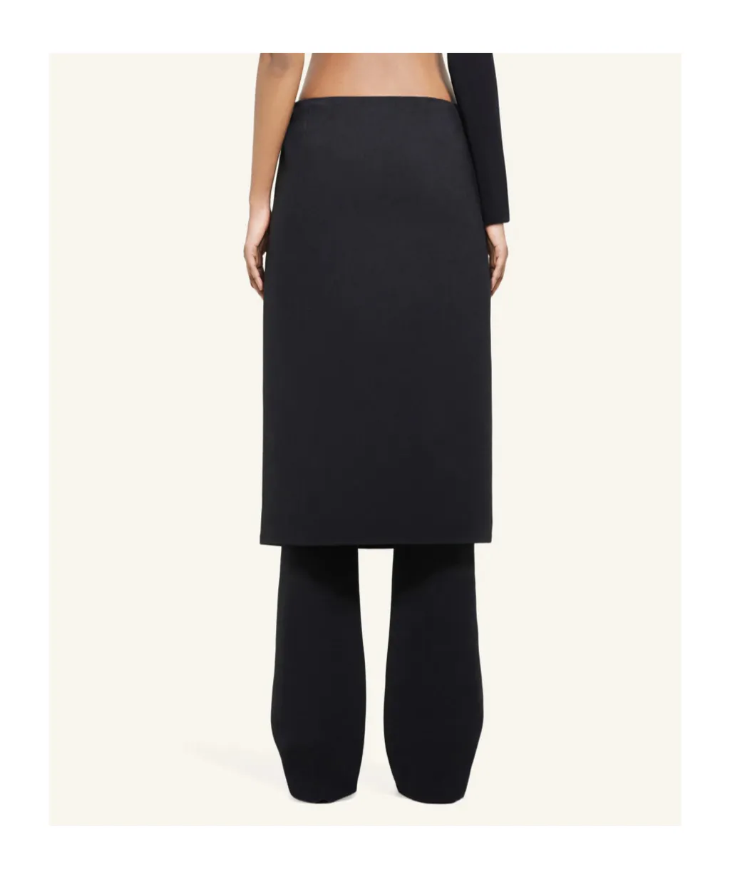 Oblique Tailored Midi Skirt
