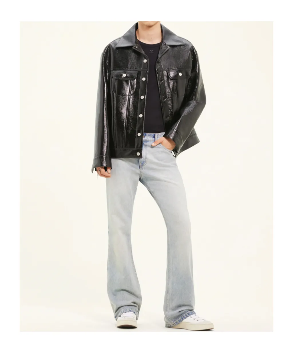 Vinyl Trucker Jacket