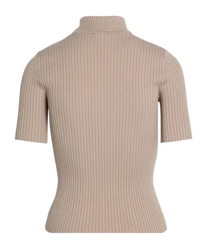 Reedition Short-Sleeved Ribbed Jumper