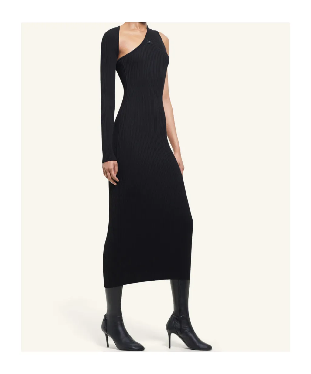 Ribbed-Knit Maxi Dress